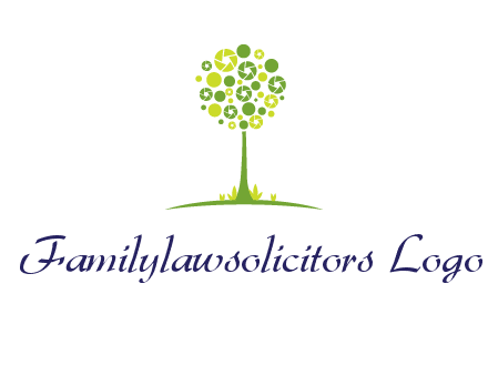 shutters as tree photography logo