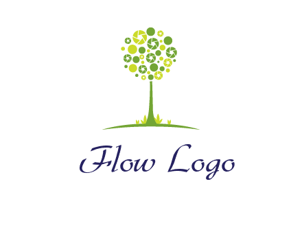 shutters as tree photography logo