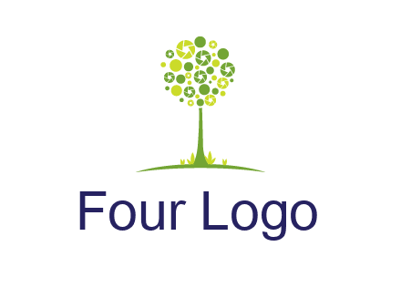 shutters as tree photography logo
