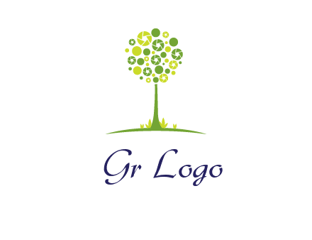 shutters as tree photography logo