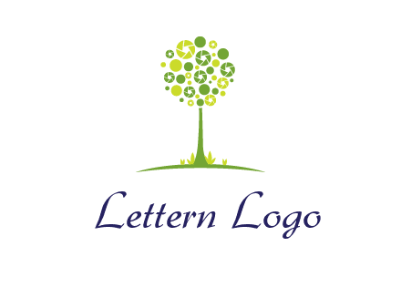 shutters as tree photography logo