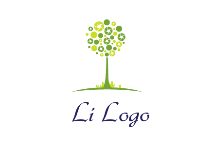 shutters as tree photography logo