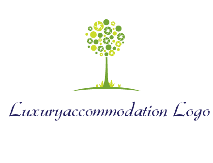 shutters as tree photography logo