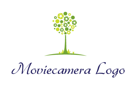 shutters as tree photography logo