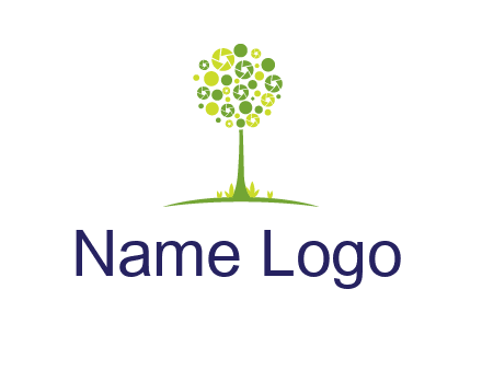 shutters as tree photography logo