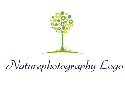 shutters as tree photography logo