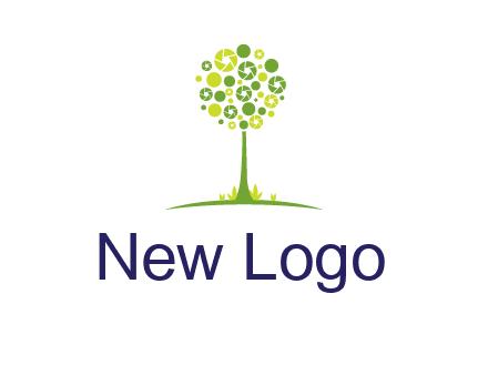 shutters as tree photography logo