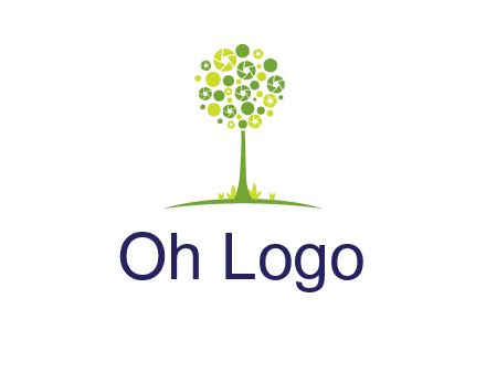 shutters as tree photography logo