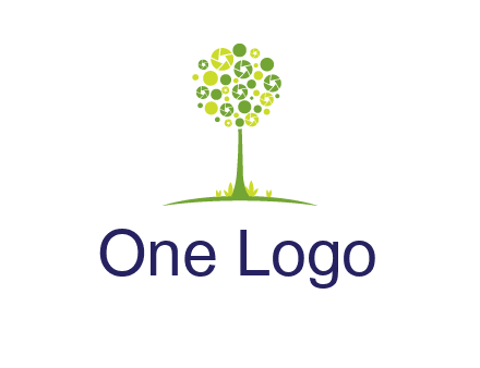 shutters as tree photography logo