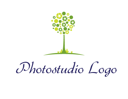 shutters as tree photography logo