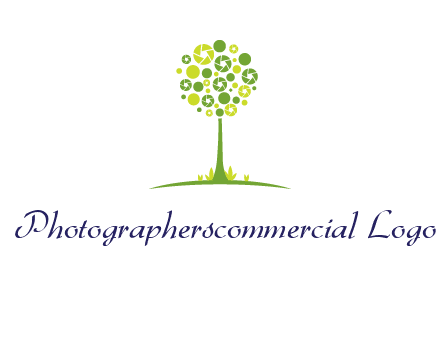 shutters as tree photography logo