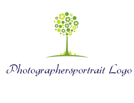 shutters as tree photography logo