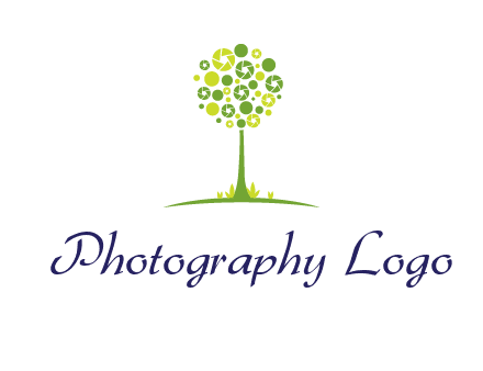 shutters as tree photography logo