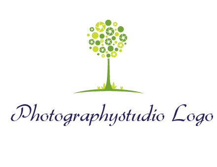 shutters as tree photography logo