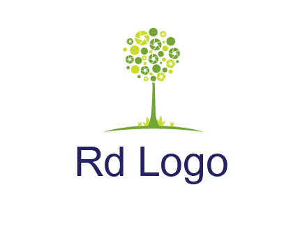 shutters as tree photography logo
