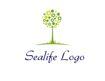 shutters as tree photography logo