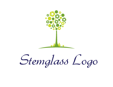 shutters as tree photography logo