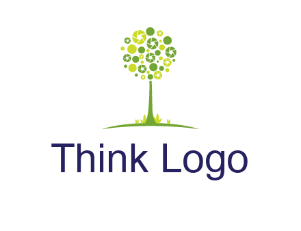 shutters as tree photography logo