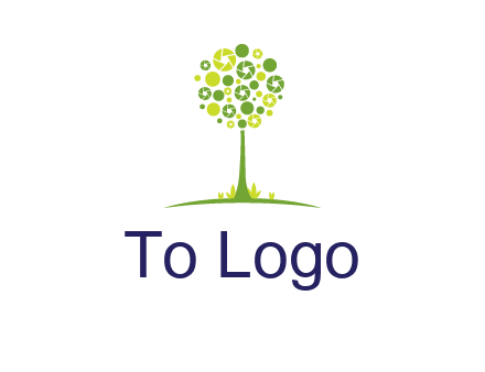 shutters as tree photography logo