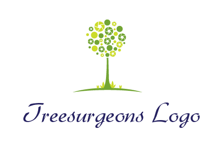 shutters as tree photography logo