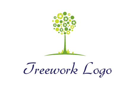 shutters as tree photography logo