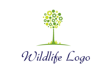 shutters as tree photography logo