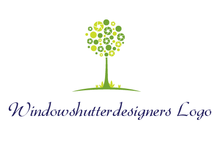 shutters as tree photography logo