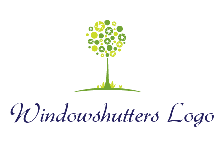 shutters as tree photography logo