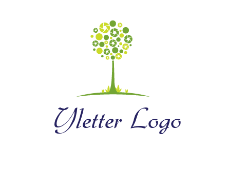 shutters as tree photography logo