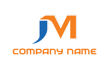 letter j merge with letter m logo