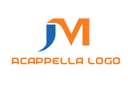 letter j merge with letter m logo