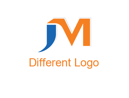 letter j merge with letter m logo