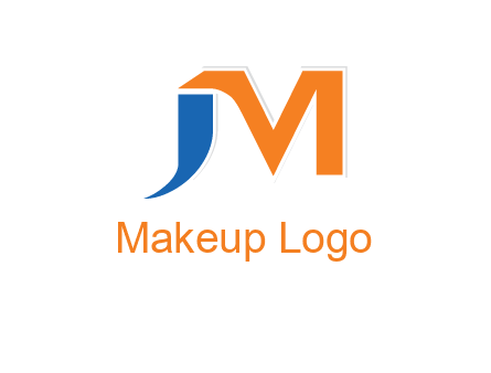letter j merge with letter m logo