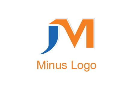letter j merge with letter m logo