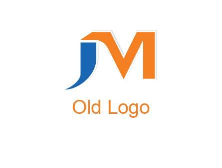 letter j merge with letter m logo