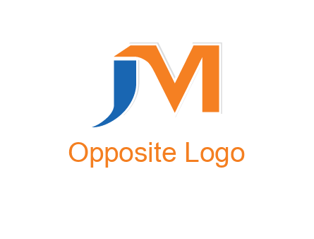 letter j merge with letter m logo