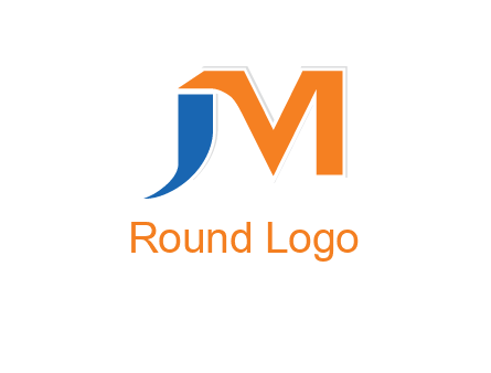 letter j merge with letter m logo