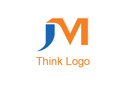 letter j merge with letter m logo