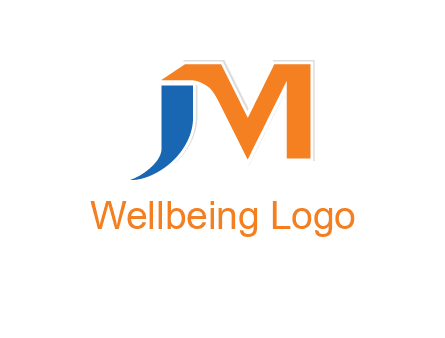 letter j merge with letter m logo