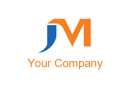 letter j merge with letter m logo