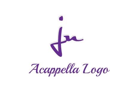 elegant letter jn logo