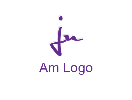 elegant letter jn logo
