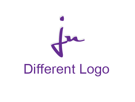 elegant letter jn logo