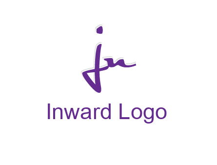 elegant letter jn logo