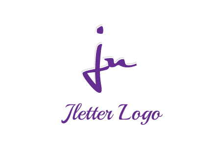 elegant letter jn logo