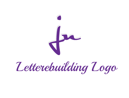 elegant letter jn logo