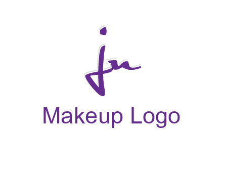 elegant letter jn logo