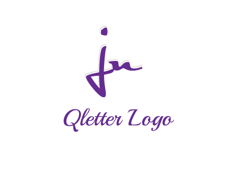 elegant letter jn logo