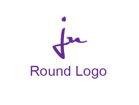 elegant letter jn logo