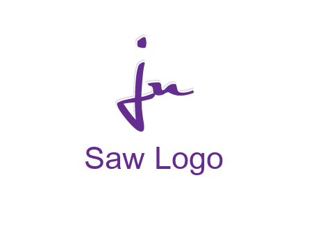 elegant letter jn logo